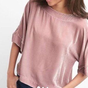 Gap Velvet Pink Swing Top